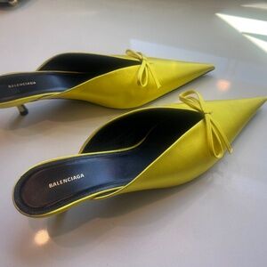 Balenciaga knife mules size  37 yellow